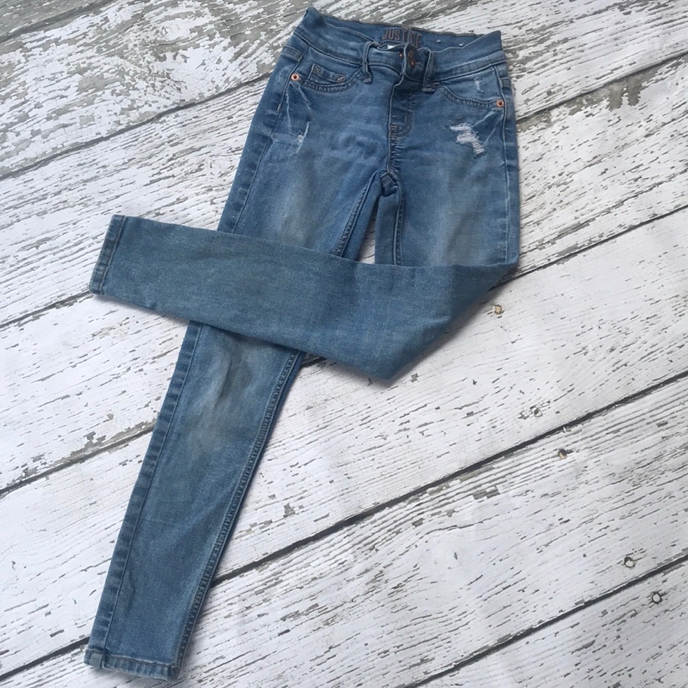 Justice Light Wash, Mid-rise Jegging 8 slim
